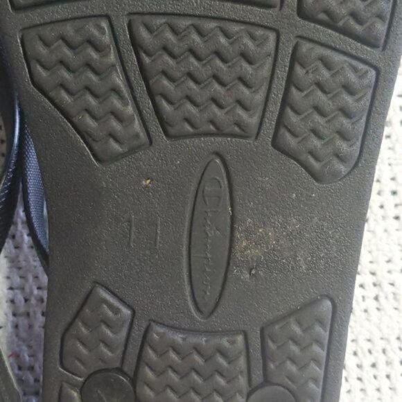 Champion‎ Black Metaflex Sz. 11 Flip Flops Thong Sandals - Picture 8 of 9